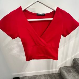 brandy melville red top